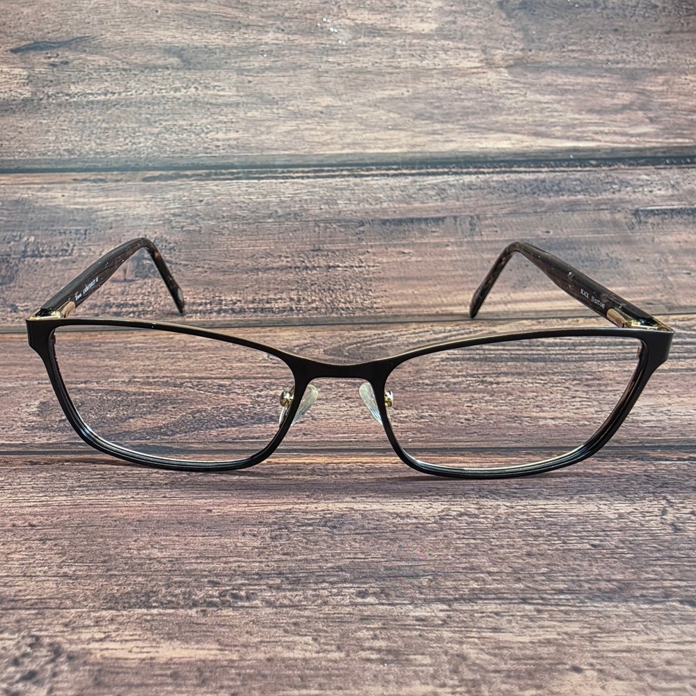 Laura Ashley Emma Black Tortoise Eyeglass Frames 53-17-140 Rectangular Eyewear